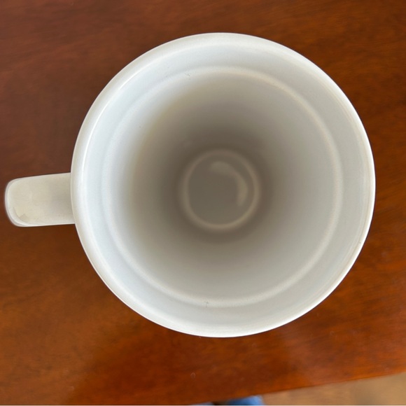 Set of 2 Ceramic Travel Mugs Black and White OP Art Floral - Picture 8 of 16